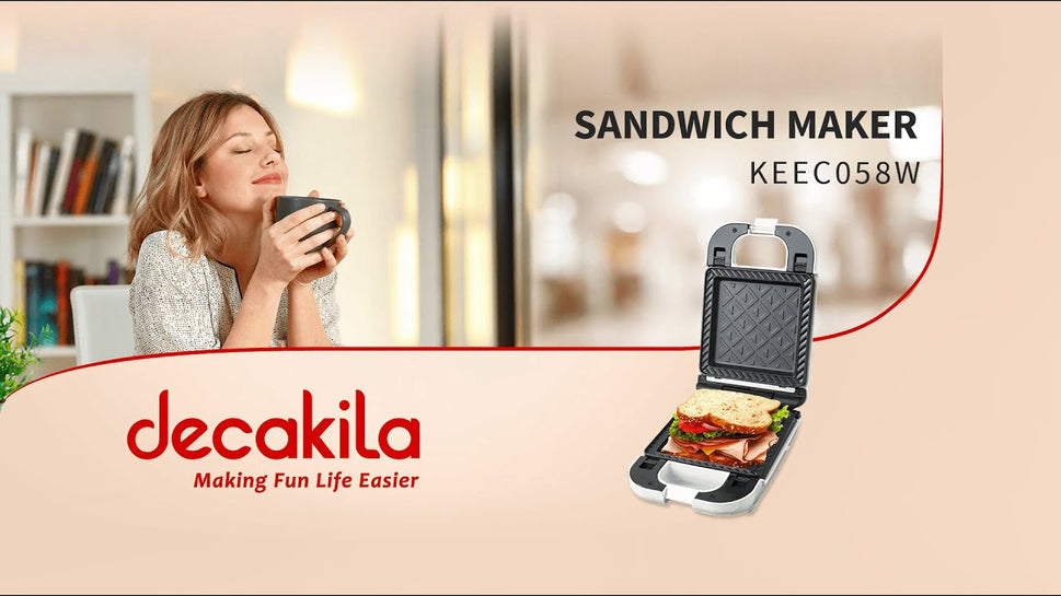 ម៉ាស៊ីនកៀបសាំងវិច Decakila Sandwich Maker 650W KEEC058W