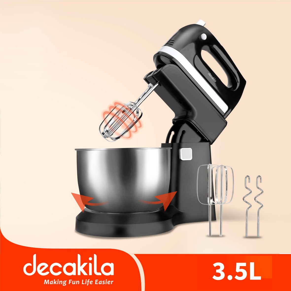 ម៉ាស៊ីនវ៉ៃម្សៅ 3.5L Decakila KEMX012B