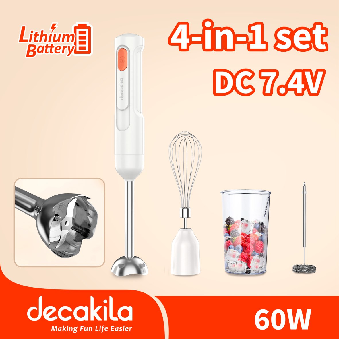 ម៉ាស៊ីនក្រឡុក 4in1 Decakila KMJB04W1