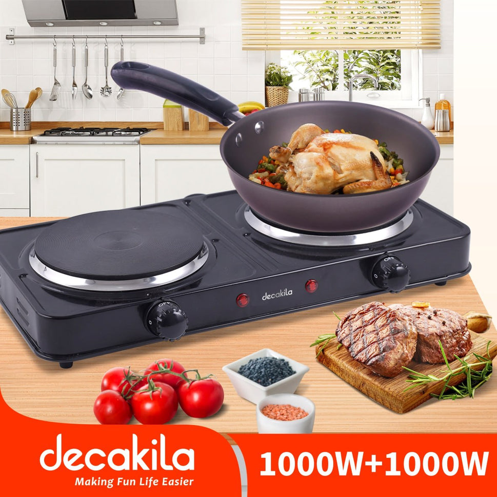 ចង្ក្រានអគ្គីសនីមុខ 2 Decakila Double Hotplate KECC005B