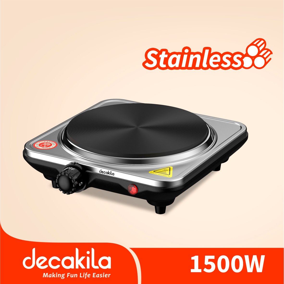 ចង្ក្រានអគ្គីសនី 1500W Decakila KECC9M