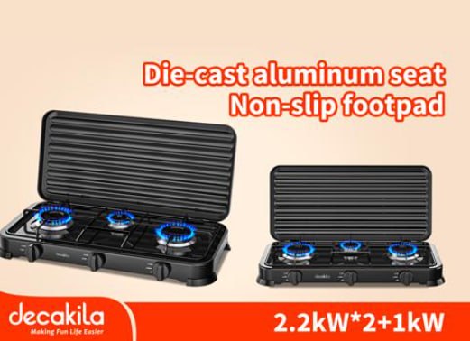 ចង្ក្រានហ្គាសមុខ 3 Decakila Gas Stove KMGS009B