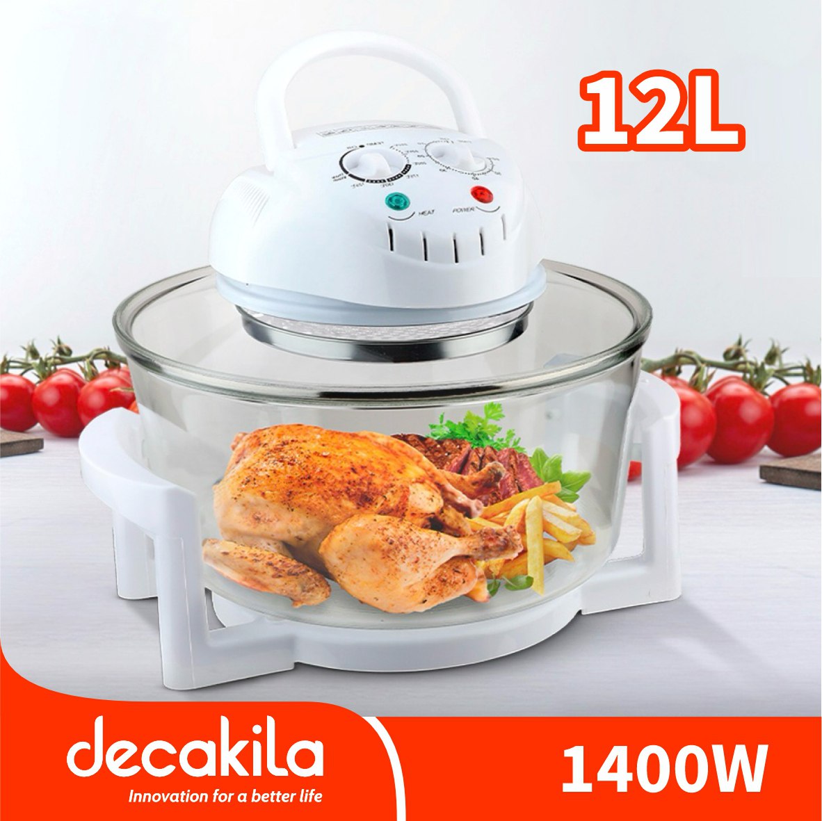 ម៉ាស៊ីនដុតមាន់អគ្គីសនី 12L Decakila KEEC072W