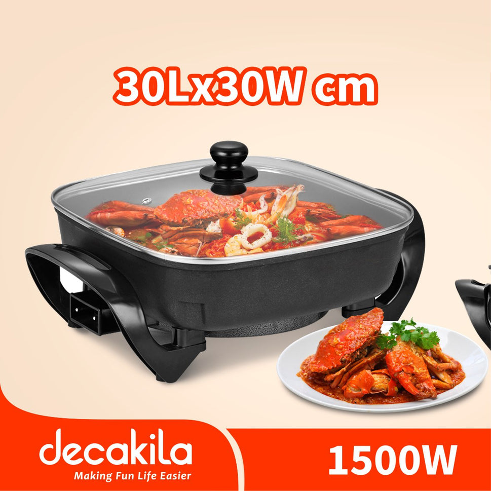 ឆ្នាំងស៊ុប 3in1 1500W Decakila Electric Skillet KEEC051B