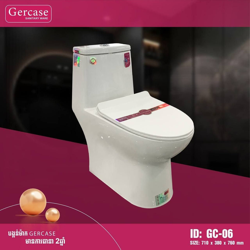 បង្គន់ចុចទឹក Gercase Toilet GC-06
