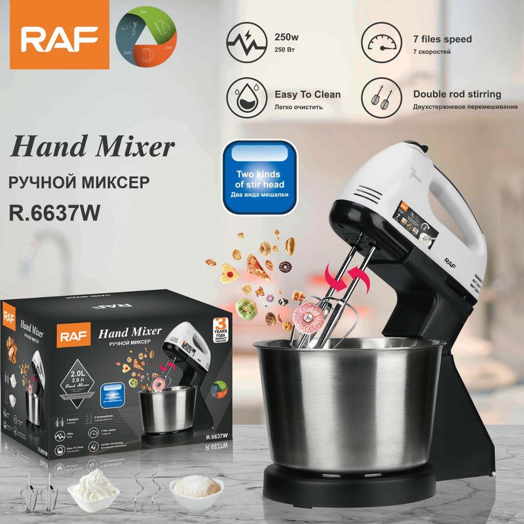 ម៉ាស៊ីនវ៉ៃគ្រីមកាន់ដៃ RAF Hand Mixer R.6637