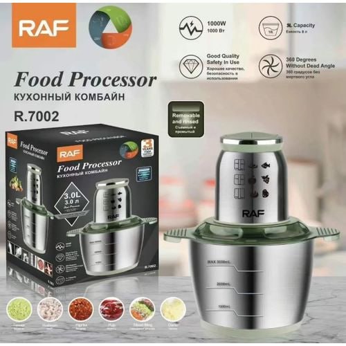 ម៉ាស៊ីនកិនសាច់ 3L RAF Food Processor R.7002