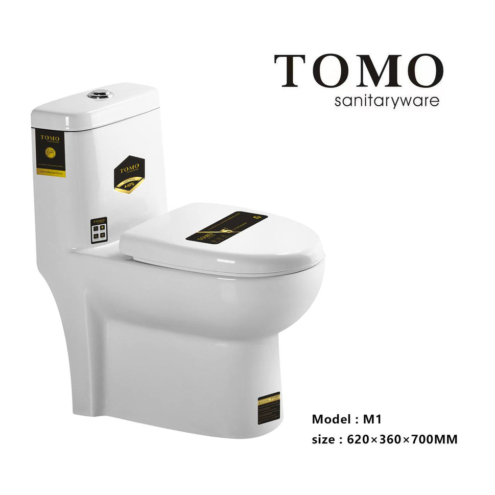 បង្គន់ចុចទឹក TOMO 62*36*70cm M1