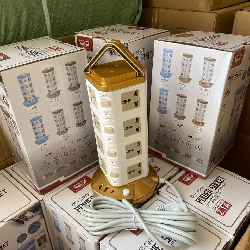 ព្រីភ្លើងបញ្ឍររន្ធ16 Extension Cords 5m LH-PD04U