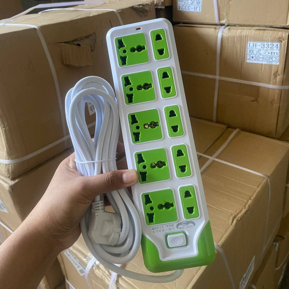 ព្រីភ្លើងរន្ធ5 5m Extension Cords LH3315/5