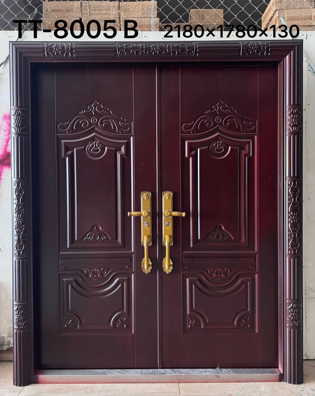 ទ្វាភ្លោះសុវតិ្តភាព ឥដ្ឋ13 1780x2180cm TT-8005B