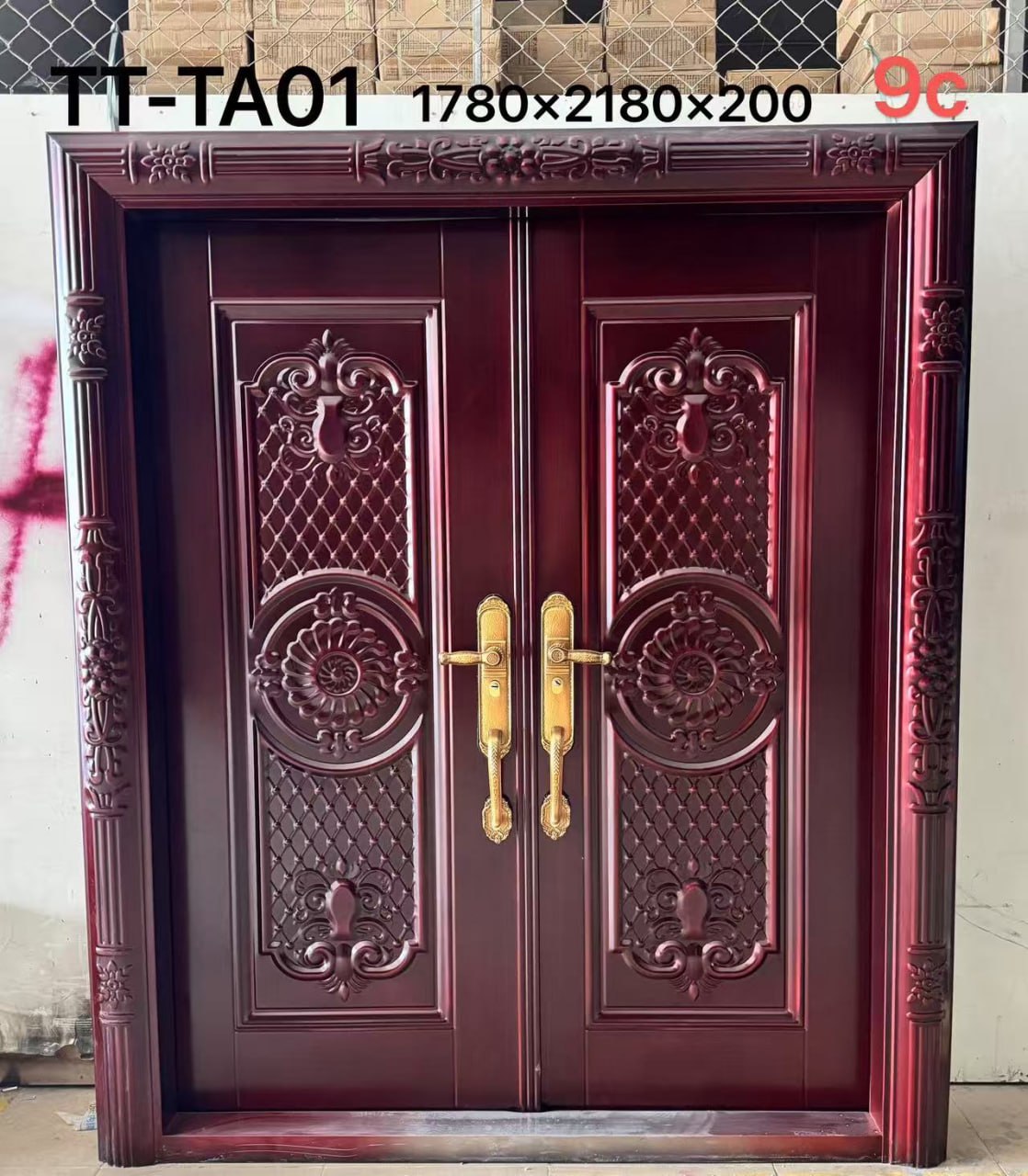 ទ្វាភ្លោះសុវតិ្តភាព ឥដ្ឋ20 1780x2180cm TT-TA01