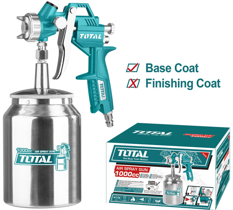 កំប៉ុងបាញ់ថ្នាំប្រើខ្យល់ Total Spray Gun 1000cc TAT11001