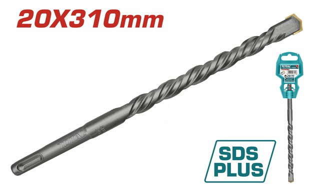 ផ្លែស្វានបេតុង Total SDS Plus Hammer Drill Bit (20mm*310mm) TAC312003