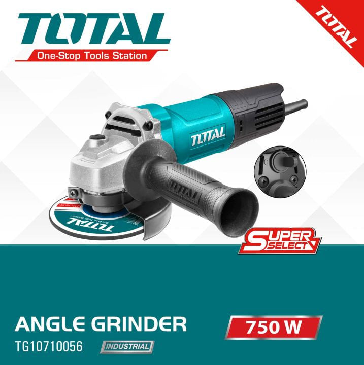 ម៉ូទ័រឆាប Total Angle Grinder 100mm 750W TG10710056