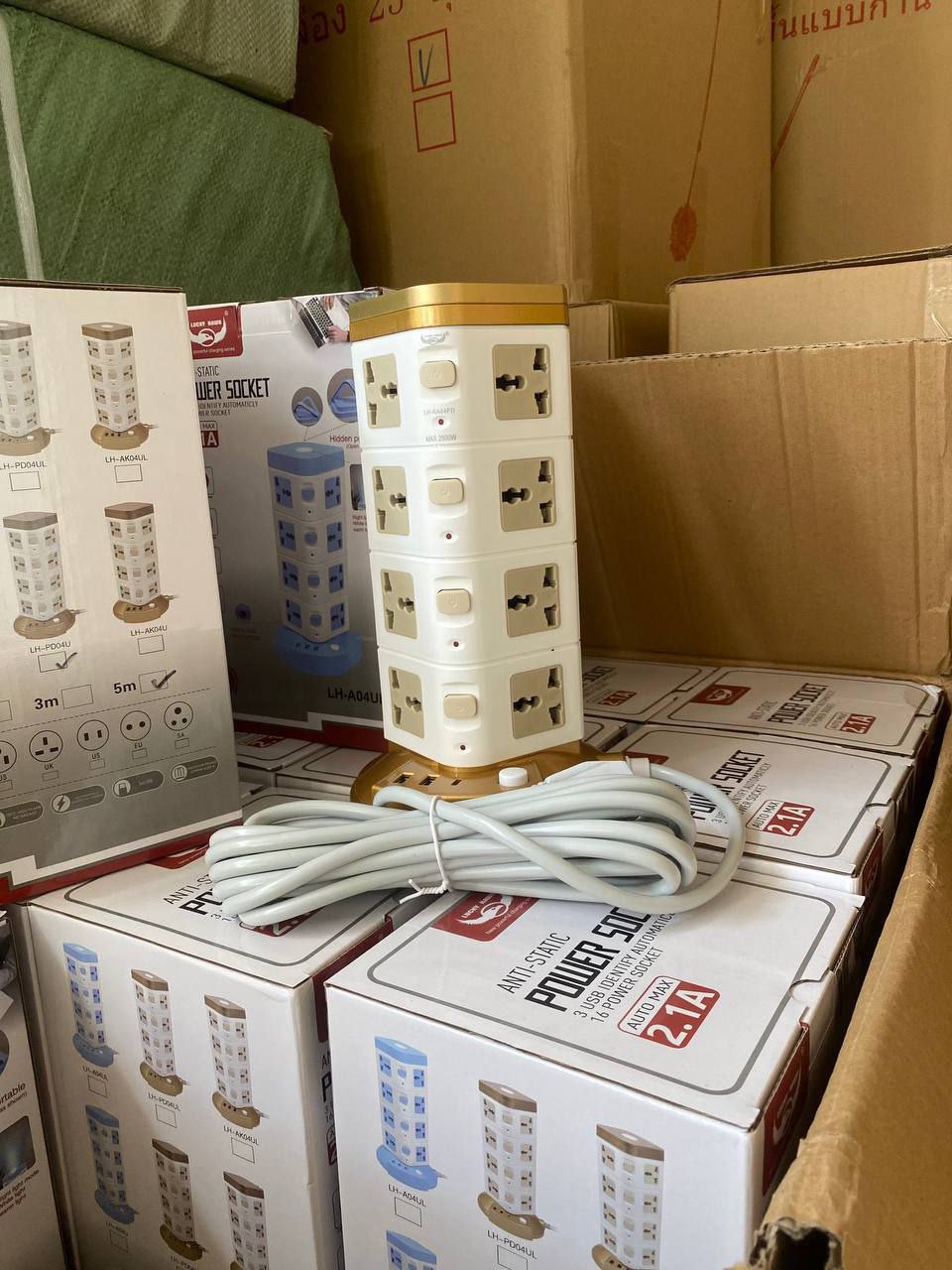 ព្រីភ្លើងបញ្ឍររន្ធ16 Extension Cords 5m LH-PD04U