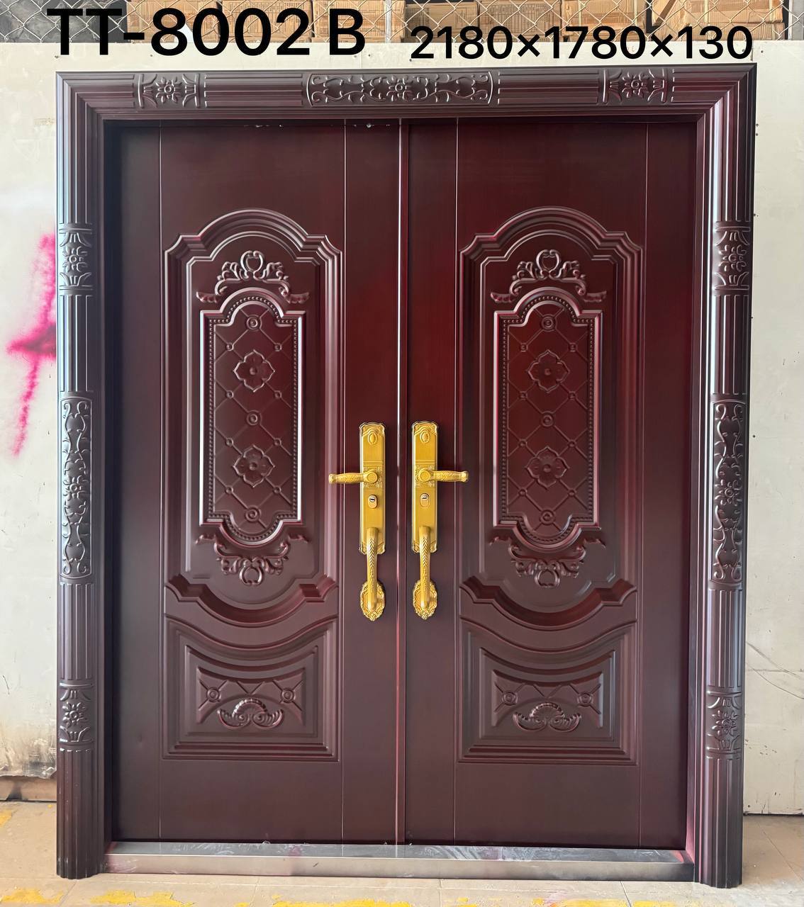 ទ្វាភ្លោះសុវតិ្តភាព ឥដ្ឋ13 1780x2180cm TT-8002B