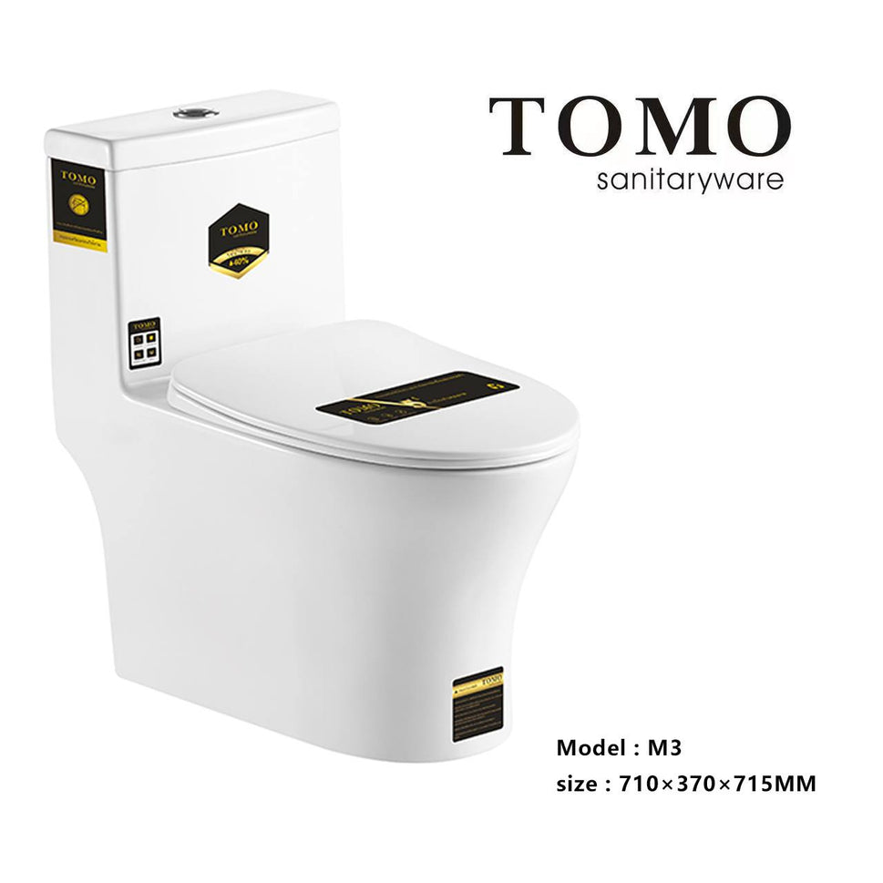 បង្គន់ចុចទឹក TOMO 71*37*71.5cm M3