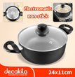 ឆ្នាំងចៀនឆា 24*11cm Decakila Casserole-induction bottom KMEP011B