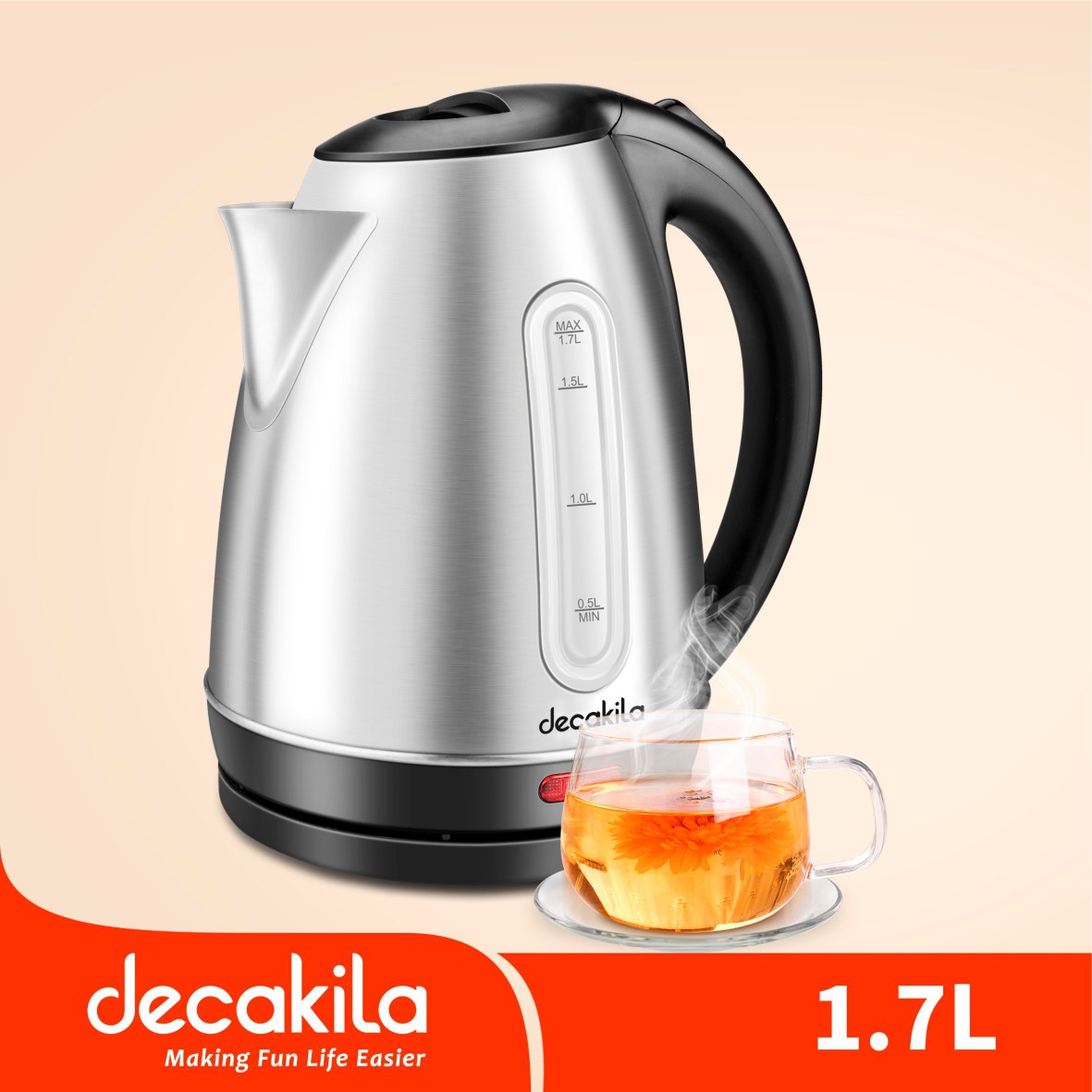 កំសៀវដាំទឹកអគ្គិសនី 1.7L Decakila KEKT004W