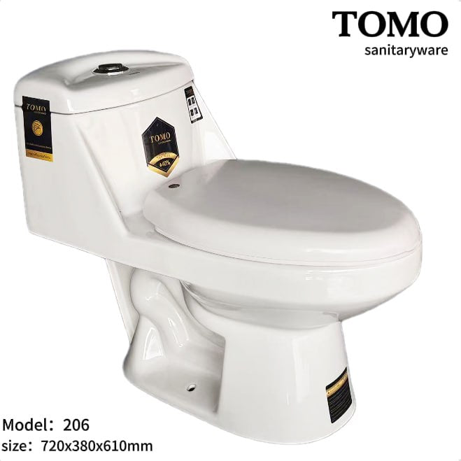 បង្គន់ចុចទឹក TOMO 72*38*61cm 206