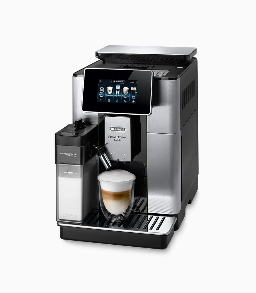 ម៉ាស៊ីនឆុងកាហ្វេ Delonghi Full Automatic Coffee Machine Prima Donna Soul ECAM610.75.MB