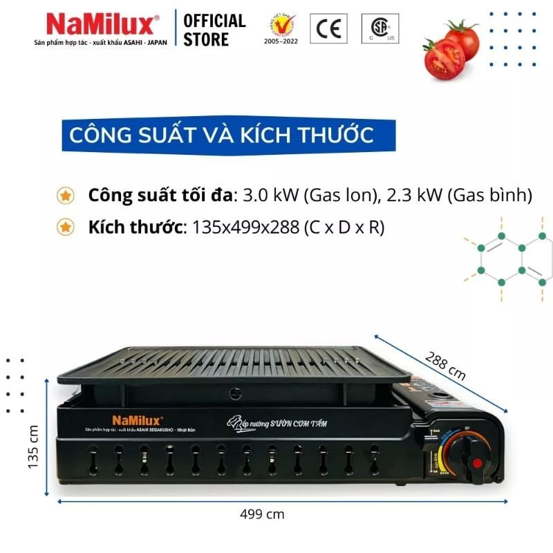 ចង្រ្កានហ្គាស BBQ Greenstar Gas Stove GM3053PF