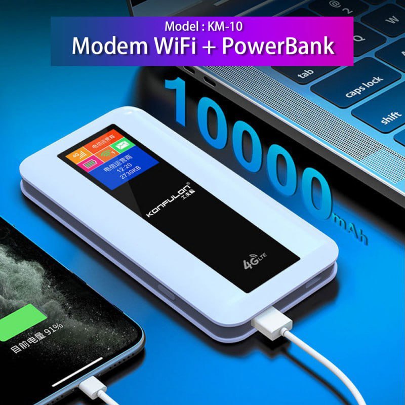 Powerbank & Mobile Wifi Konfulon 10000mAh KM10