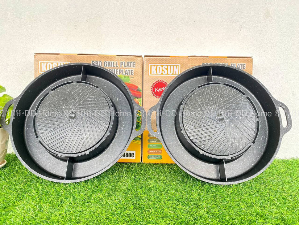 ខ្ទះBBQ+ឆ្នាំងស៊ុប BBQ and Soup Grill Plate KS380B